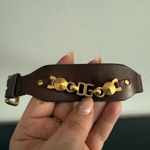 Dolce and Gabbana Leather Cuff Bracelet